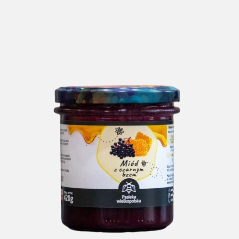 Miód z CZARNYM BZEM 420g