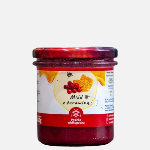 Miód z ŻURAWINĄ 420g